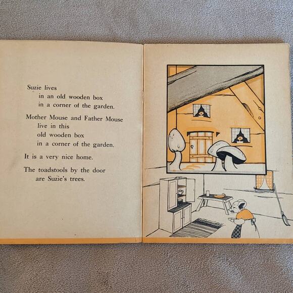 Vintage 1934 Suzie A Shy Little Mouse By Ruth W. Wittner Childrens Bedtime - Picture 10 of 11